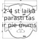 Bremžu uzliku kompl., Disku bremzes BREMBO P 06 076
