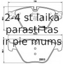 Bremžu uzliku kompl., Disku bremzes BREMBO P 06 074
