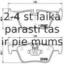 Bremžu uzliku kompl., Disku bremzes BREMBO P 06 071