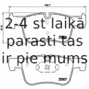 Bremžu uzliku kompl., Disku bremzes BREMBO P 06 070