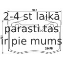 Bremžu uzliku kompl., Disku bremzes BREMBO P 06 068