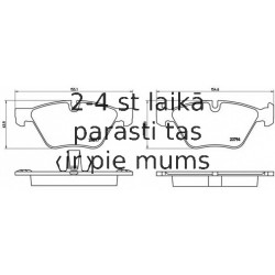 Bremžu uzliku kompl., Disku bremzes BREMBO P 06 060