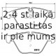 Bremžu uzliku kompl., Disku bremzes BREMBO P 06 054