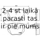 Bremžu uzliku kompl., Disku bremzes BREMBO P 06 044