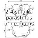 Bremžu uzliku kompl., Disku bremzes BREMBO P 06 039