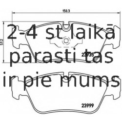 Bremžu uzliku kompl., Disku bremzes BREMBO P 06 035