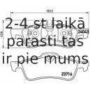 Bremžu uzliku kompl., Disku bremzes BREMBO P 06 032