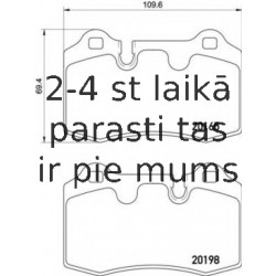Bremžu uzliku kompl., Disku bremzes BREMBO P 02 003