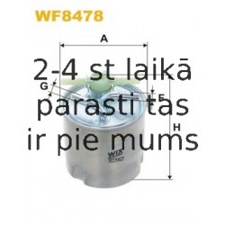Degvielas filtrs WIX FILTERS WF8478