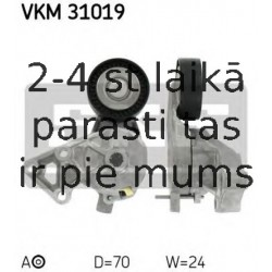 Spriegotājrullītis, Ķīļrievu siksna SKF VKM 31019