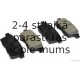 Комплект тормозных колодок, дисковый тормоз HERTH+BUSS JAKOPARTS J3613009