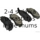 Комплект тормозных колодок, дисковый тормоз HERTH+BUSS JAKOPARTS J3604032