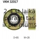 Parazīt-/Vadrullītis, Ķīļrievu siksna SKF VKM 32017