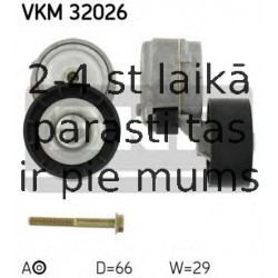 Spriegotājrullītis, Ķīļrievu siksna SKF VKM 32026