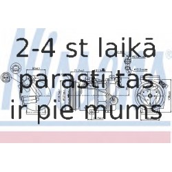 Kompresors, Gaisa kond. sistēma NISSENS 89386