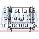 Радиатор, охлаждение двигателя NISSENS 651631
