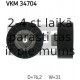 Parazīt-/Vadrullītis, Ķīļrievu siksna SKF VKM 34704