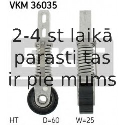 Spriegotājrullītis, Ķīļrievu siksna SKF VKM 36035