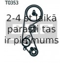 Spriegotājrullītis, Gāzu sadales mehānisma piedziņas siksna SKF VKM 72000