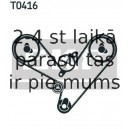 Spriegotājrullītis, Gāzu sadales mehānisma piedziņas siksna SKF VKM 75004