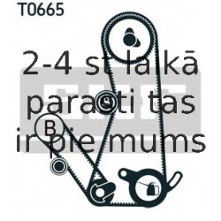 Spriegotājrullītis, Gāzu sadales mehānisma piedziņas siksna SKF VKM 75130