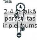 Spriegotājrullītis, Gāzu sadales mehānisma piedziņas siksna SKF VKM 75636