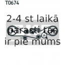 Spriegotājrullītis, Gāzu sadales mehānisma piedziņas siksna SKF VKM 78000