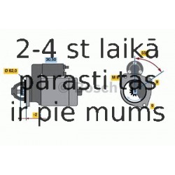 Starteris BOSCH 0 986 017 930