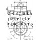 Aizmugures bremžu disks, AP 14870
