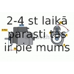 Starteris BOSCH 0 986 016 750