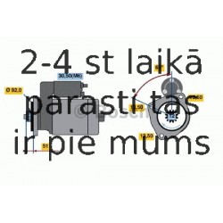 Starteris BOSCH 0 986 021 480