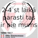 Задние тормозные колодки для барабанного тормозного механизма, ZIMMERMANN 10990.102.7