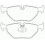Комплект тормозных колодок, дисковый тормоз BREMBO P 06 023