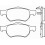 Комплект тормозных колодок, дисковый тормоз BREMBO P 11 013