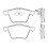 Комплект тормозных колодок, дисковый тормоз BREMBO P 24 077