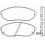 Комплект тормозных колодок, дисковый тормоз BREMBO P 30 019