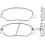 Комплект тормозных колодок, дисковый тормоз BREMBO P 30 036
