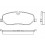 Комплект тормозных колодок, дисковый тормоз BREMBO P 44 014