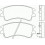Комплект тормозных колодок, дисковый тормоз BREMBO P 49 032