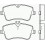 Комплект тормозных колодок, дисковый тормоз BREMBO P 50 045