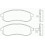 Комплект тормозных колодок, дисковый тормоз BREMBO P 54 033