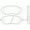 Комплект тормозных колодок, дисковый тормоз BREMBO P 78 013