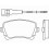 Комплект тормозных колодок, дисковый тормоз BREMBO P 85 083