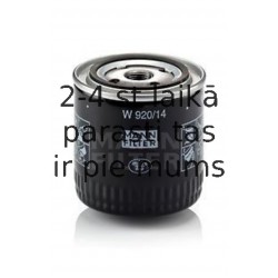 Eļļas filtrs MANN-FILTER W 920/14