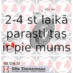 Тормозной диск ZIMMERMANN 100.1236.20