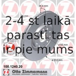 Тормозной диск ZIMMERMANN 100.1240.20