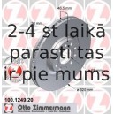 Тормозной диск ZIMMERMANN 100.1249.20
