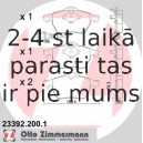 Комплект тормозных колодок, дисковый тормоз ZIMMERMANN 23392.200.1