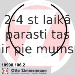 Bremžu loku kompl., Stāvbremze ZIMMERMANN 10990.106.3
