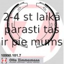 Bremžu loku kompl., Stāvbremze ZIMMERMANN 10990.128.0